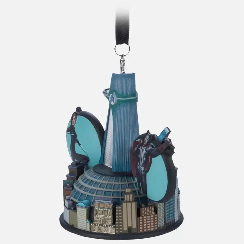 Marvel Avengers Light-Up Mickey Ear Hat Sketchbook Ornament Disney Decor NEW
